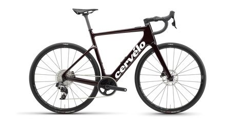 Cervélo Rouvida Rival XPLR AXS 1 Road E-Bike with sleek aerodynamic frame, drop handlebars, and high-performance drivetrain for ultimate cycling experience.