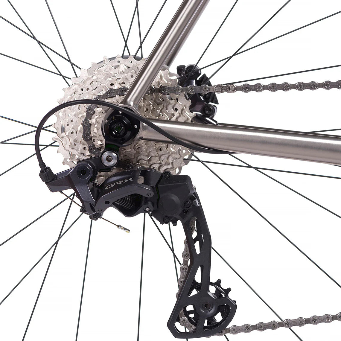 Enigma Escape bike rear derailleur and cassette