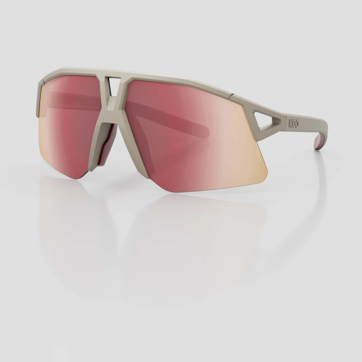 KOO Hype cycling sunglasses – Dune Matt frame with Siena Red Mirror lens
