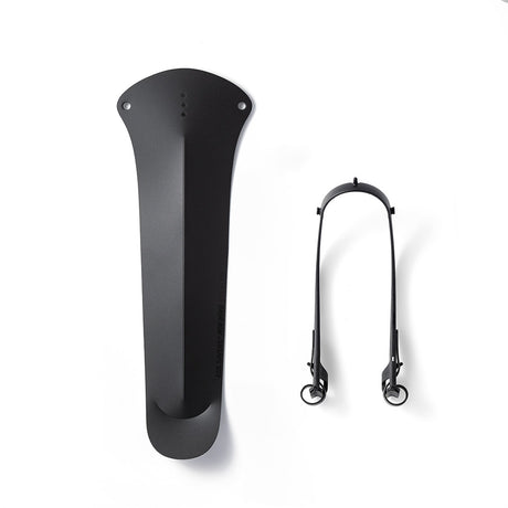 Ass Savers Win Wing Gravel 2 rear mudguard in a minimalist all-black design, providing sleek and effective mud protection for cyclists.