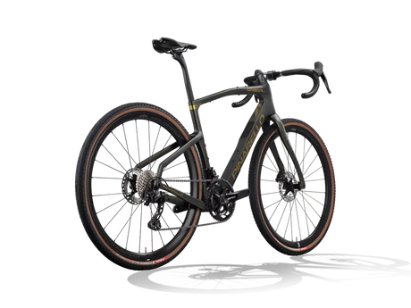 Black bicycle on a white background