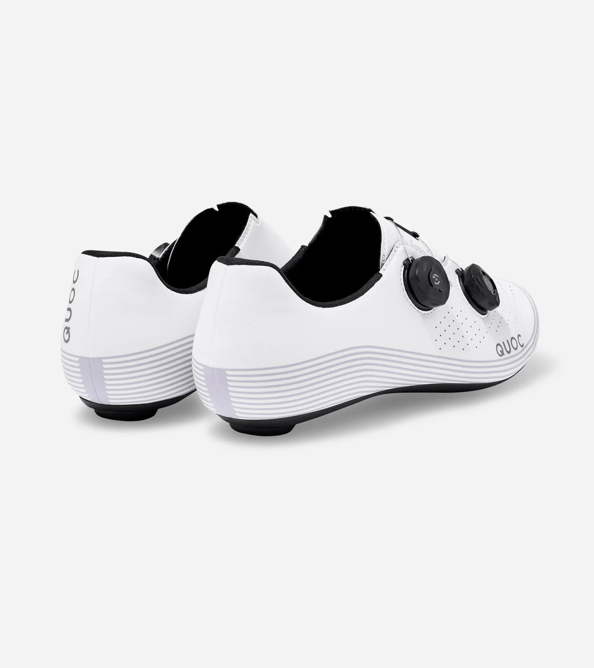 Rear view of QUOC M3 Sport Road Shoe highlighting heel design and aerodynamic silhouette for road cyclists.