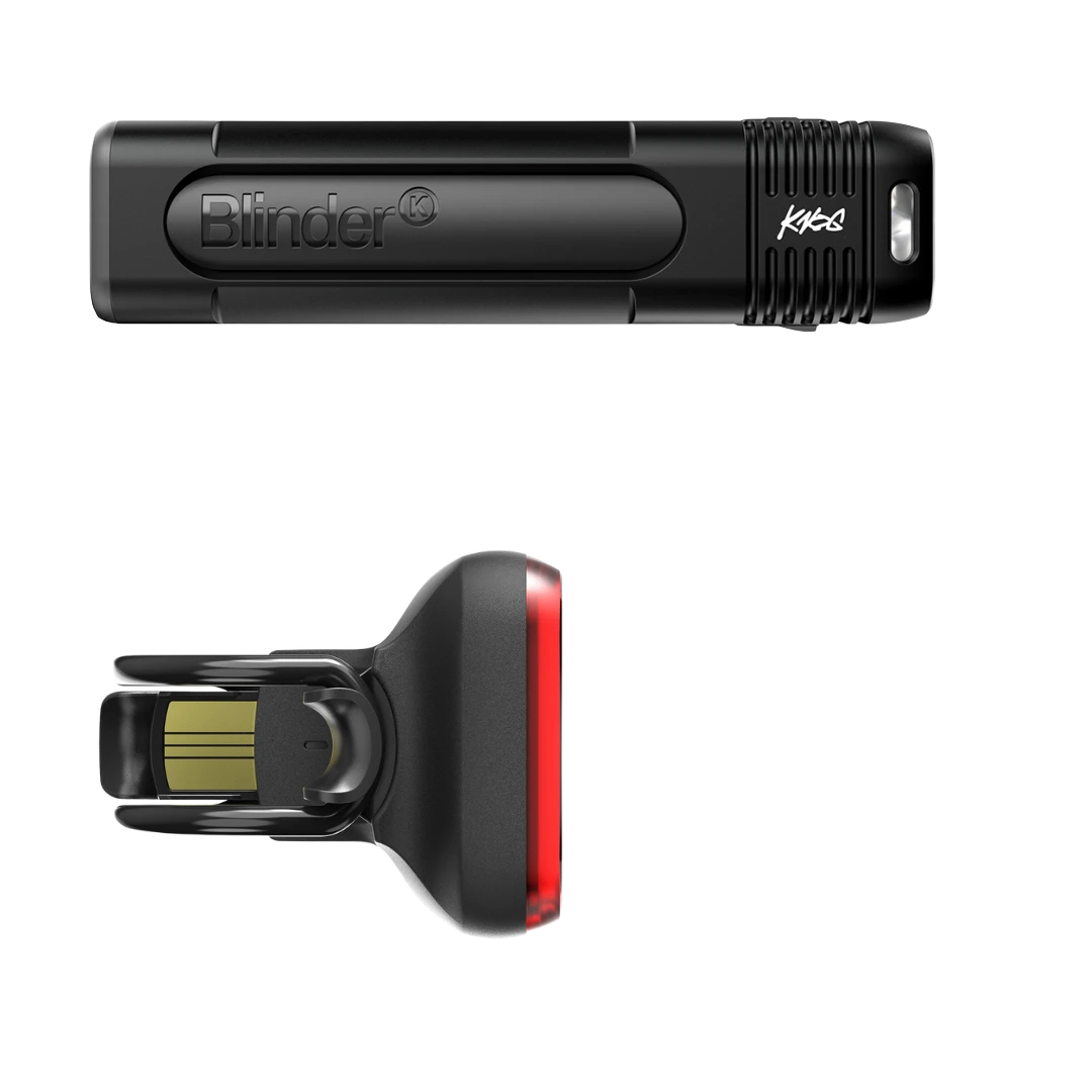 Knog Blinder Front Light Plus Blinder Square Rear Light Set