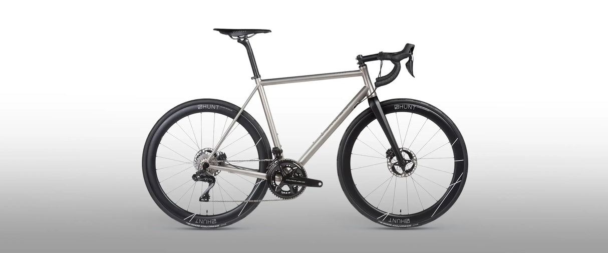 Complete Enigma Evoke Titanium road bike with disc brakes