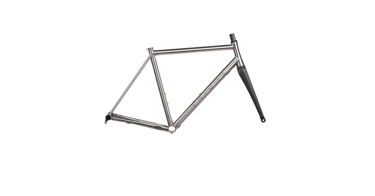 Enigma Evoke Titanium road frameset with carbon fork