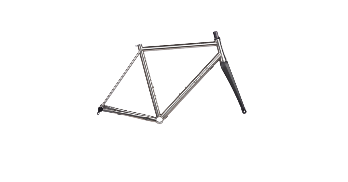 Enigma Evoke Titanium road frameset with carbon fork