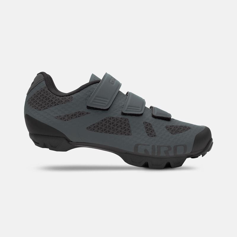 Giro Ranger MTB Cycling Shoe in dark grey with durable synthetic upper and reinforced toe, designed for XC mountain biking adventures.