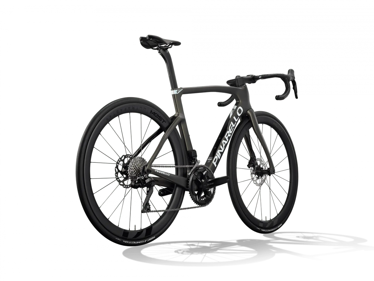 Carbon bicycle on a white background