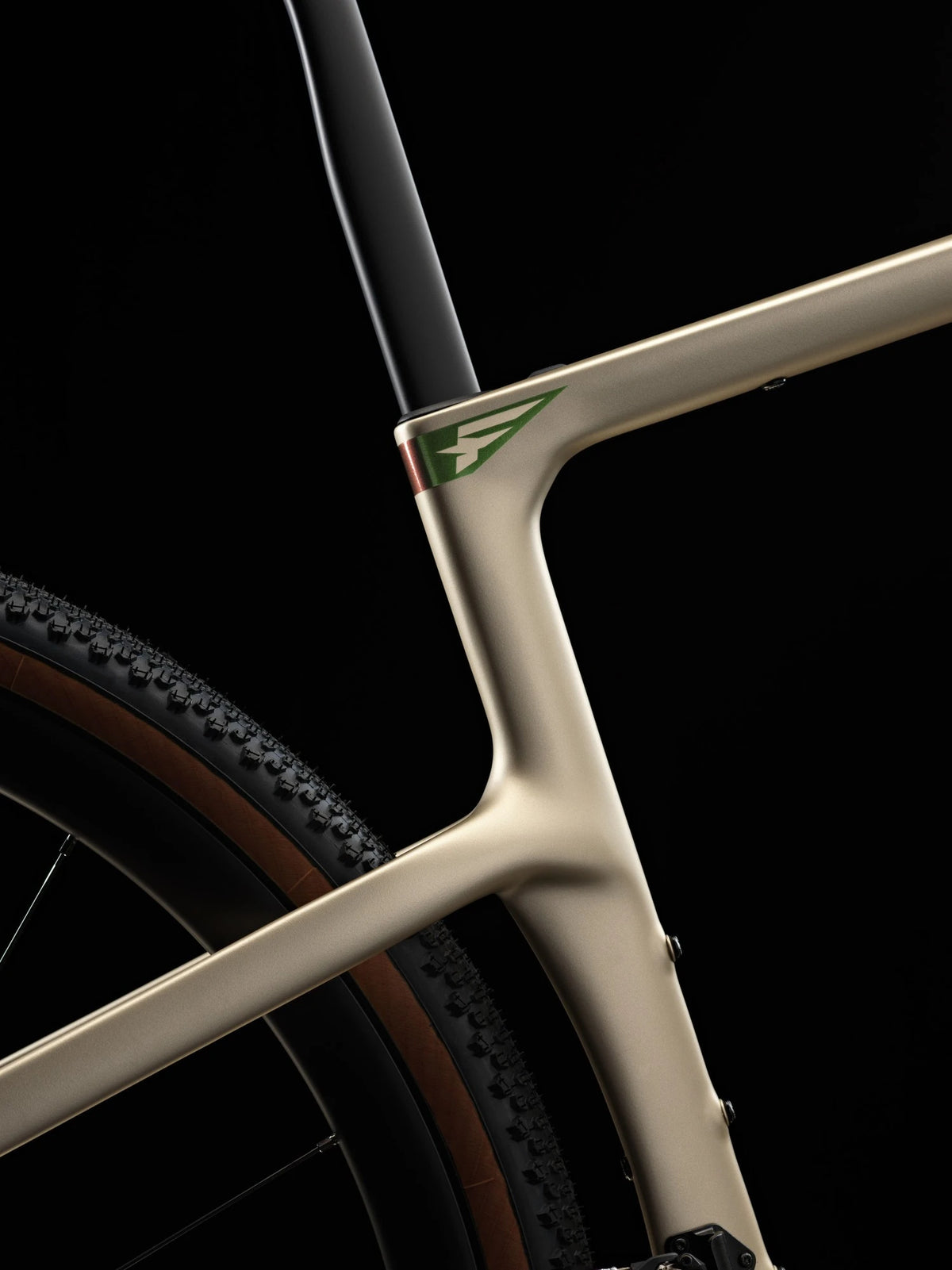 Seat cluster of the Altai Dust Pinarello Grevil F1 where the top tube and seatstays meet the seat tube.