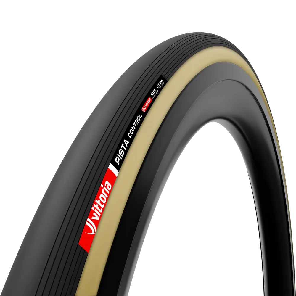 Vittoria Pista Control 23-28 inch Black Tan G2.0 Tubular Tyre