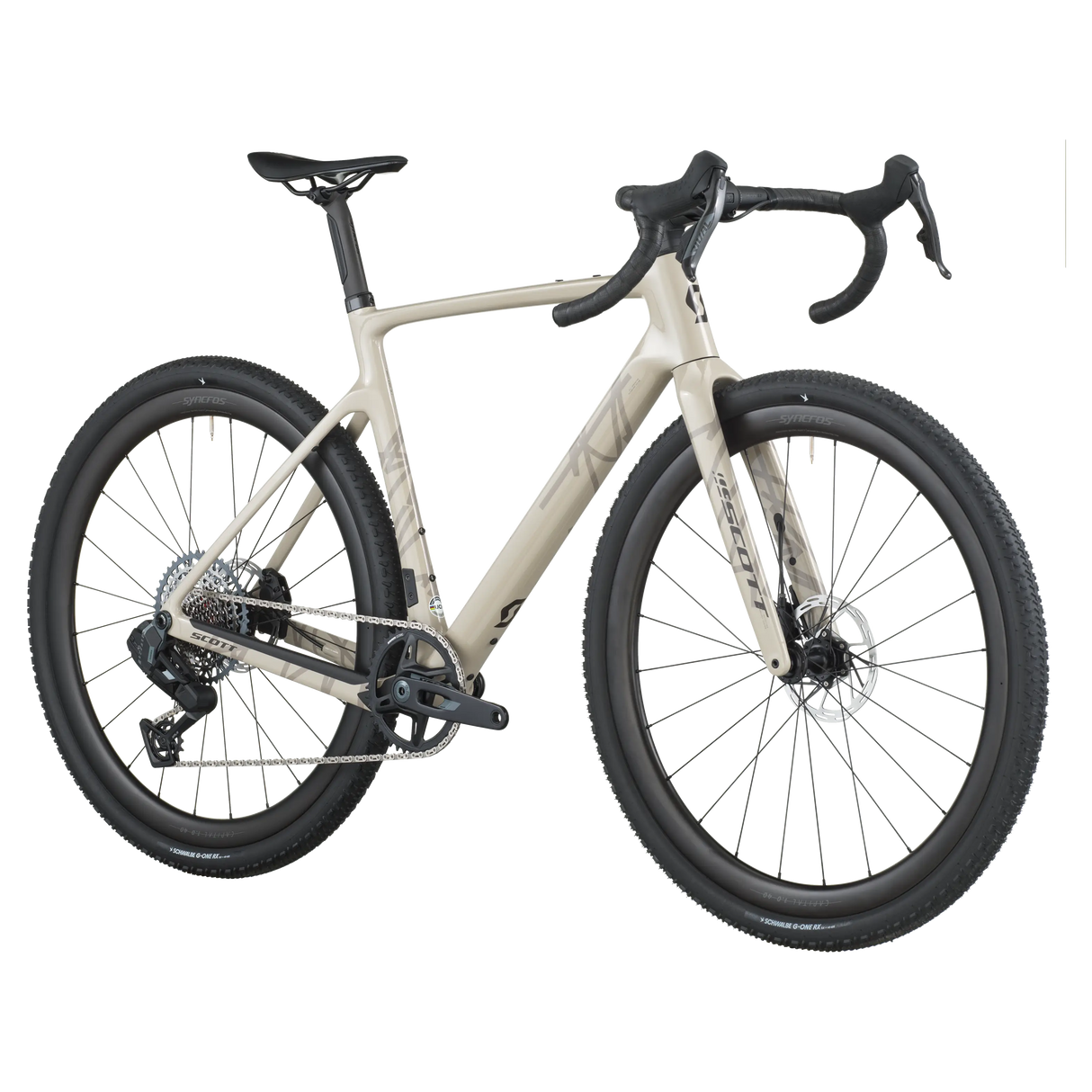 Close-up of a bicycle seat and frame on a white background