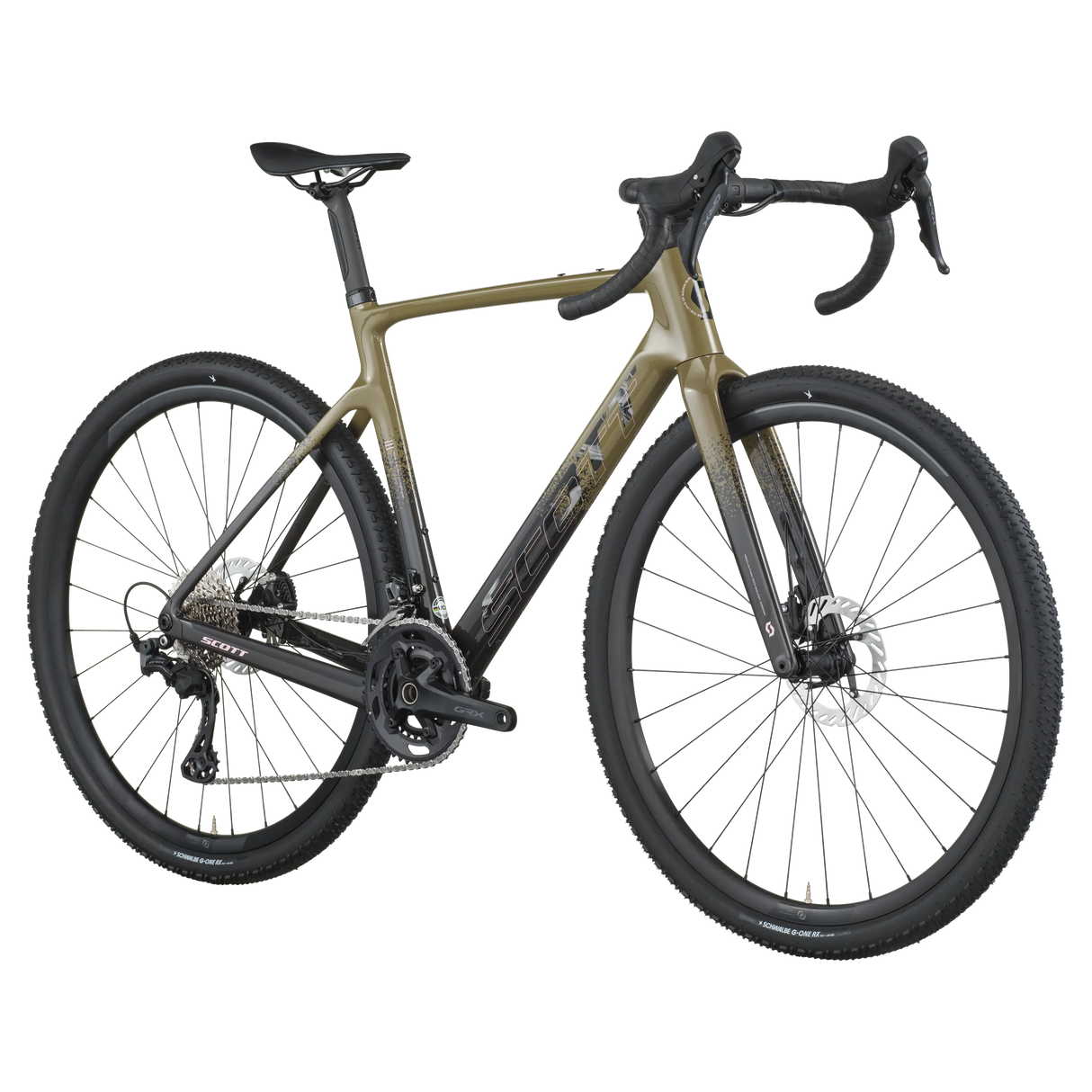 Bicycle on a white background