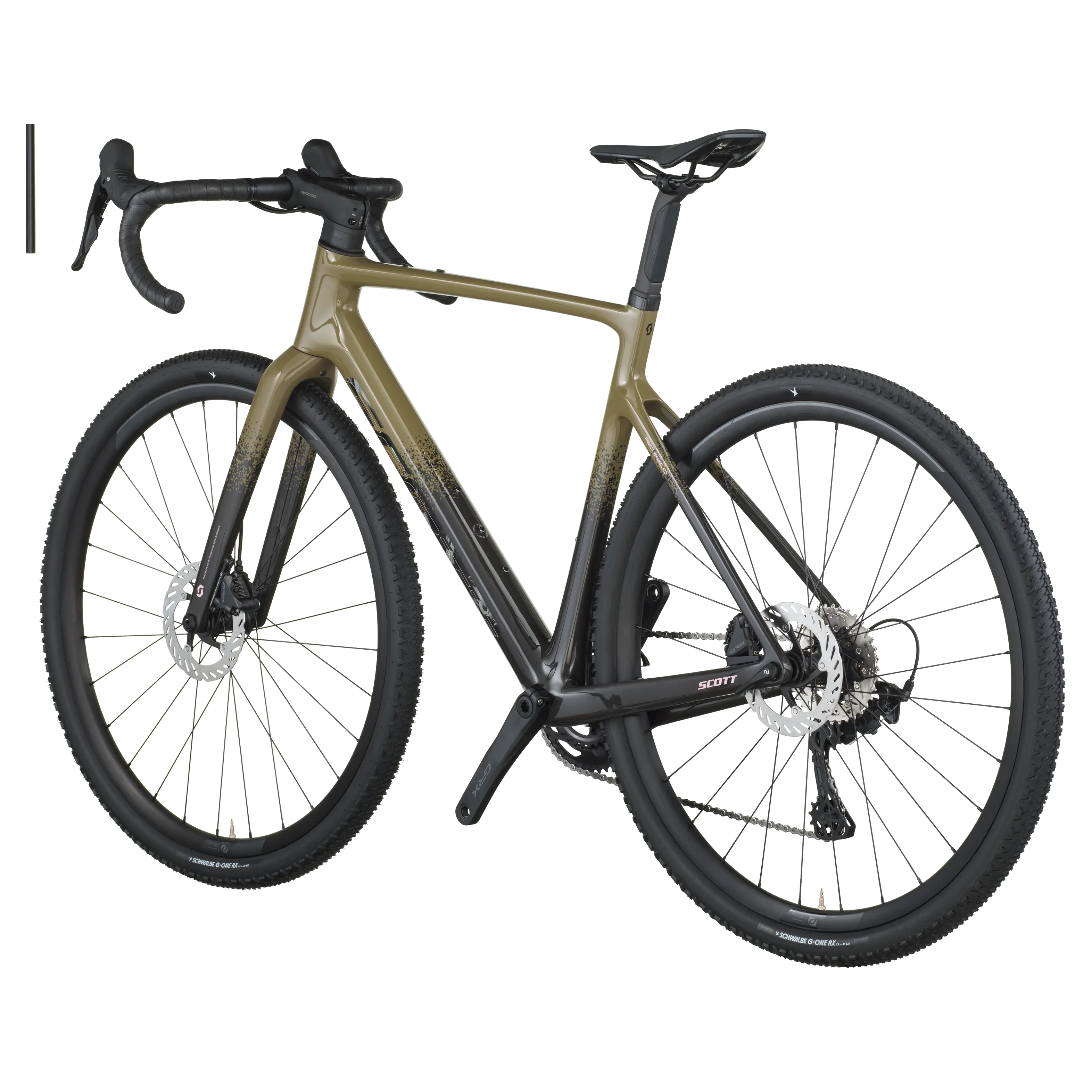 Green bicycle on a white background