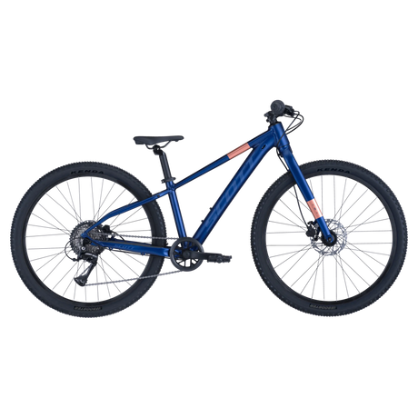 Scott Scale 600 26" Kids Bike in navy blue with pink accents, built for kids who want a sleek, high-performance mountain bike.