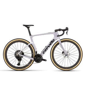 Cervélo Áspero-5 Shimano GRX Di2 gravel bike in Royal Mercury, drive-side profile with 1x GRX drivetrain and Reserve carbon wheels.