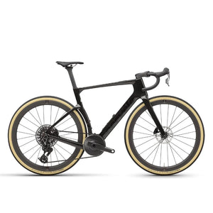 Cervélo Áspero-5 Shimano GRX Di2 gravel bike in Five Black, drive-side profile with 1x GRX drivetrain and Reserve carbon wheels.