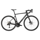 Scott Addict 40 Road Bike in matte black, featuring a lightweight carbon frame, Shimano components, and disc brakes for high-performance cycling.