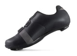 Rear angle of Lake CXZ176 Winter Road Shoe highlighting the smooth, insulated upper for warmth and all-day cycling comfort.