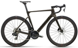 Dark slate Cervélo Soloist SRAM Force AXS road bike with aerodynamic carbon frame and disc brakes.