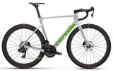Cervélo Soloist SRAM Force AXS road bike in dark slate with green logo and disc brakes.