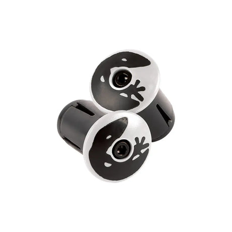 White bar end plugs for Lizard Skins DSP V2 Tape