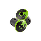 Green bar end plugs for Lizard Skins DSP V2 Tape