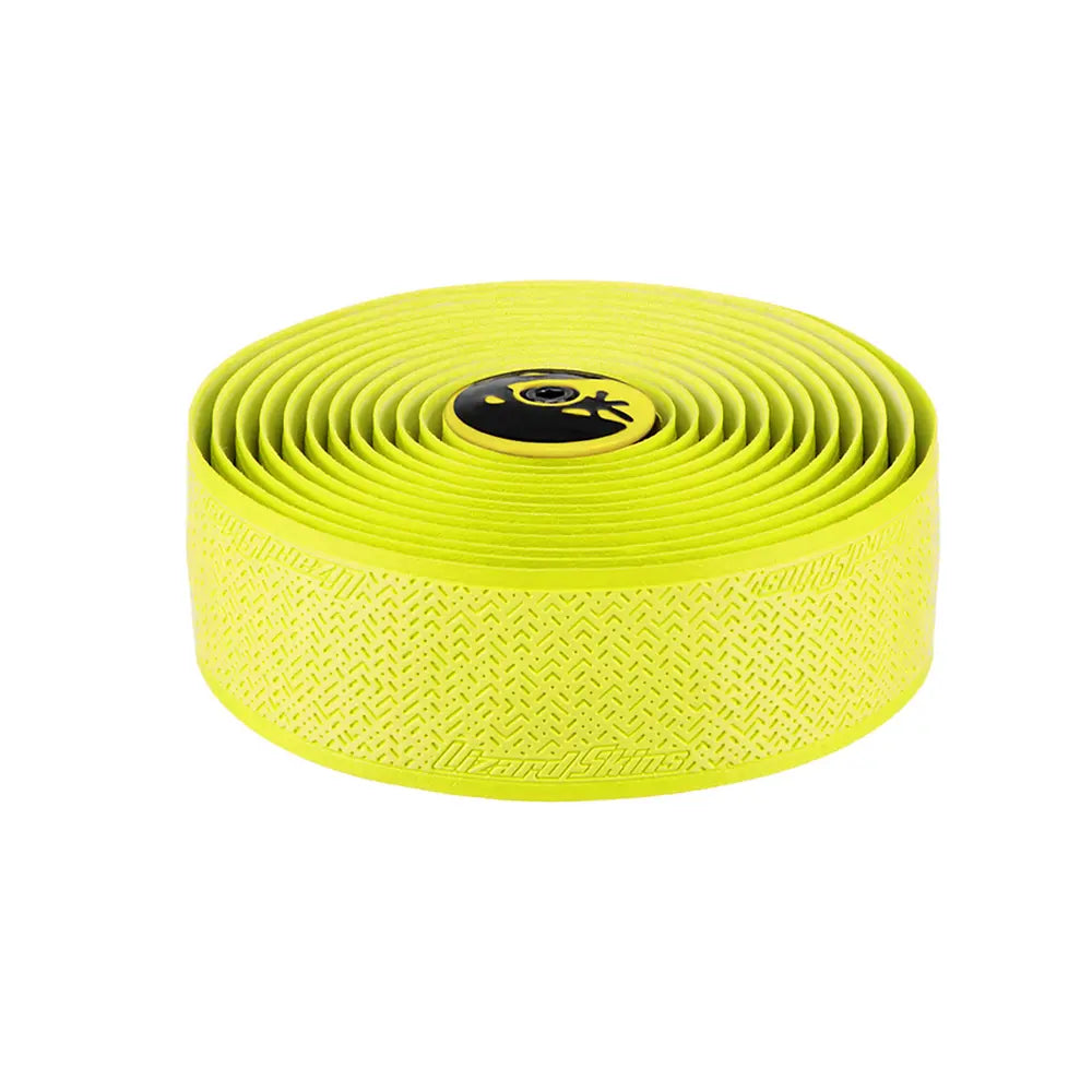 Rolled yellow Lizard Skins DSP V2 2.5mm Bar Tape