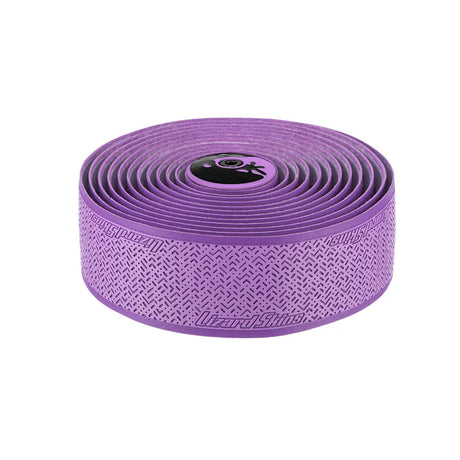 Rolled purple Lizard Skins DSP V2 2.5mm Bar Tape