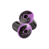 Purple bar end plugs for Lizard Skins DSP V2 Tape