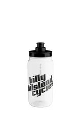 Elite Bilsland Bottle Fly CLR in a compact size, featuring Billy Bilsland Cycles branding. Ideal for cyclists looking for a lightweight bottle.