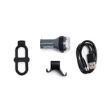 What is in the box, the Exposure Trace Mk4 with its handlebar bracket, rubber strap and USB-C cable