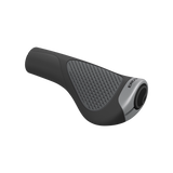 Ergon GP1 Evo handlebar grip in black and grey, showing the ergonomic wing that supports the palm