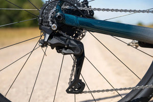 Shimano CUES 9-speed rear derailleur and cassette on the Marin Gestalt 1