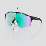 KOO Alibi cycling sunglasses – Black Matt frame with Photochromic Green Mirror lens