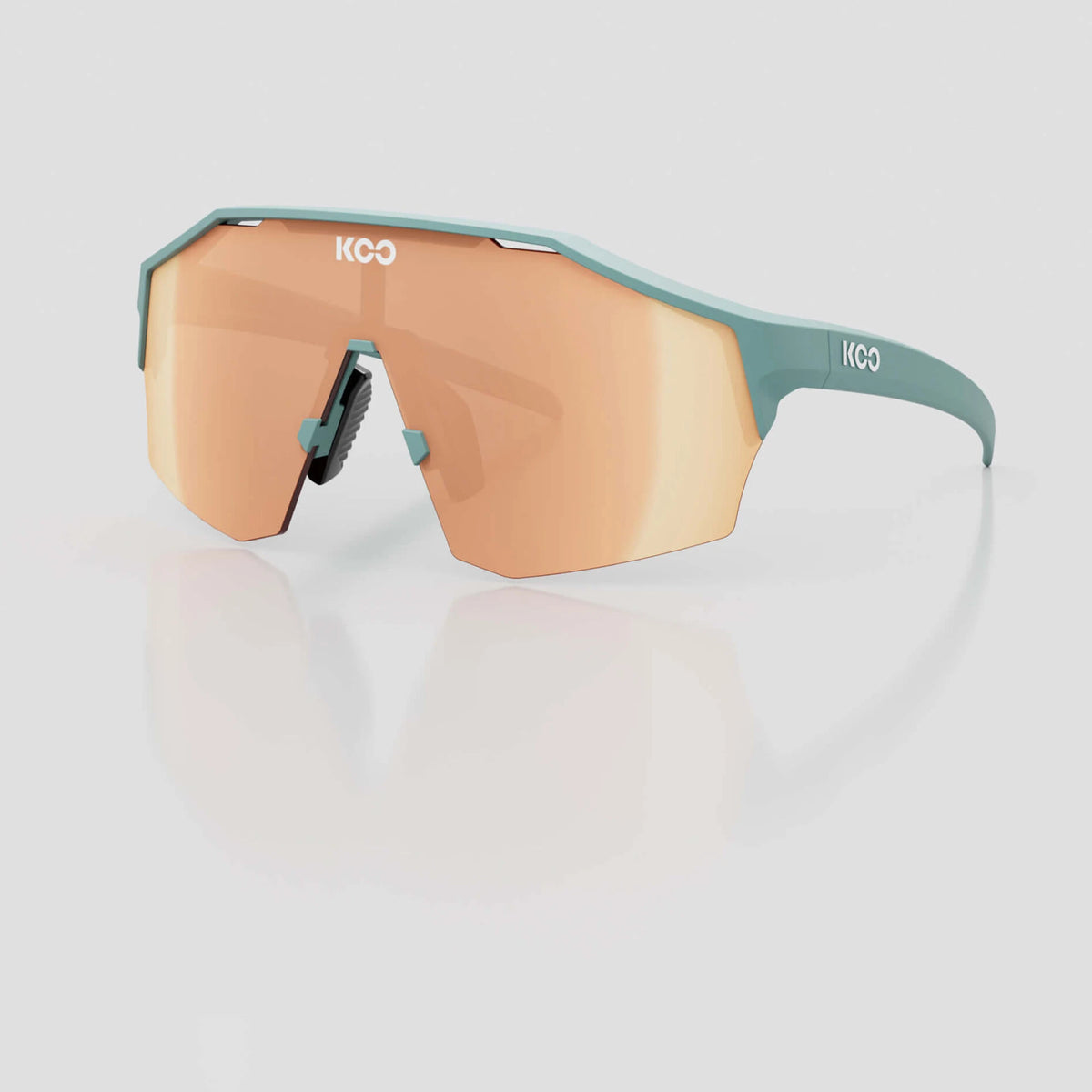 KOO Alibi cycling sunglasses – Harbor Blue Matt frame with Copper Mirror lens