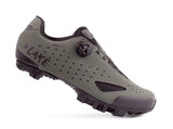 Gray cycling shoe with 'Lake' branding on a white background