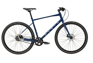 Blue bicycle on a white background