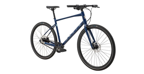 Blue bicycle on a white background