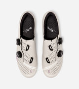 Top view of off-white QUOC M3 Sport Road Shoes with dual-dial closure and perforated upper for breathability and fit.