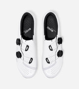 Top-down view of QUOC M3 Sport Road Shoe pair featuring dual-dial system and breathable PU upper for race-ready performance.