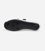 Bottom view of QUOC M3 Sport Road Shoe outsole with cleat mount system and reinforced toe and heel zones.