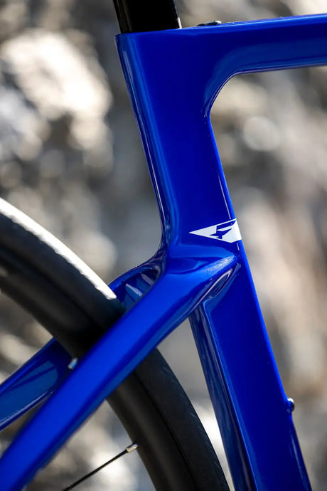 Detail of Pinarello F1 bike frame design