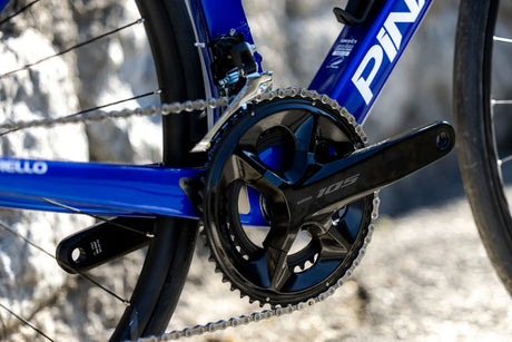 Close-up of Pinarello F1 bike chainring