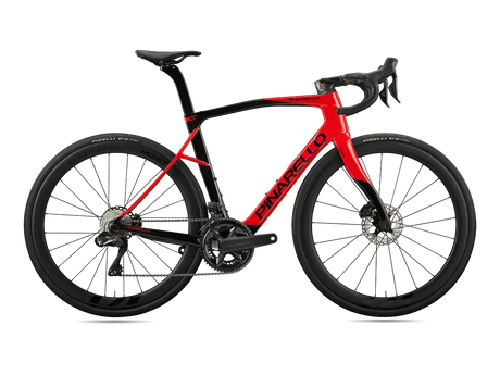 Red Pinarello X7 Ultegra Di2 road bike side view