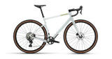 Cervelo Aspero GRX RX610 gravel bike in cream white with tan wall tyres, side view on a white background