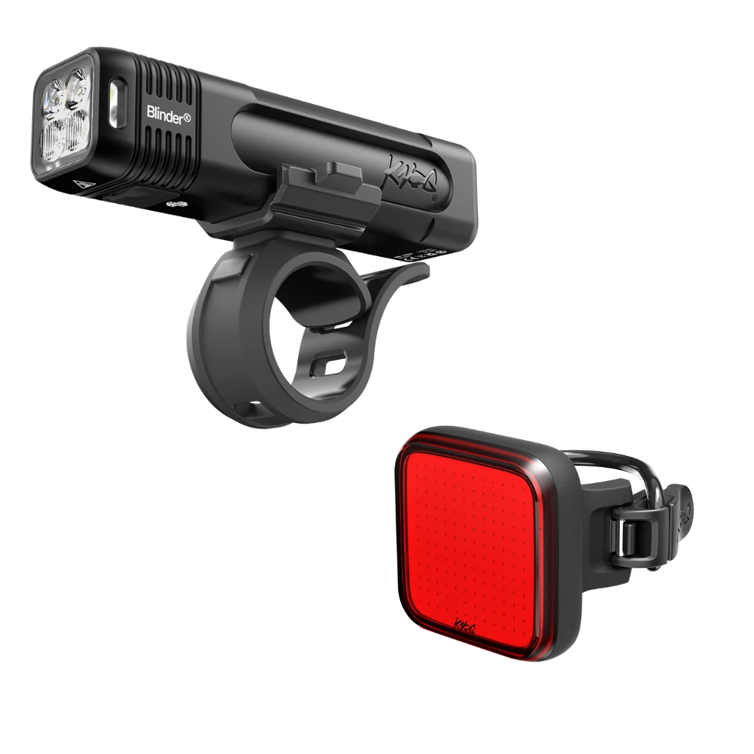 Knog Blinder Front Light Plus Blinder Square Rear Light Set