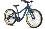 Ridgeback Dimension 20 kids bike in petrol blue, angled front three-quarter view