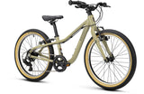 Ridgeback Dimension 20 kids bike in sand beige, angled front three-quarter view