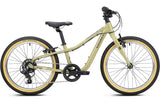 Ridgeback Dimension 20 kids bike in sand beige with cream tyres, side view on a white background