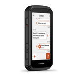 Garmin Edge 1060 at an angle, showing a message conversation with a voice message